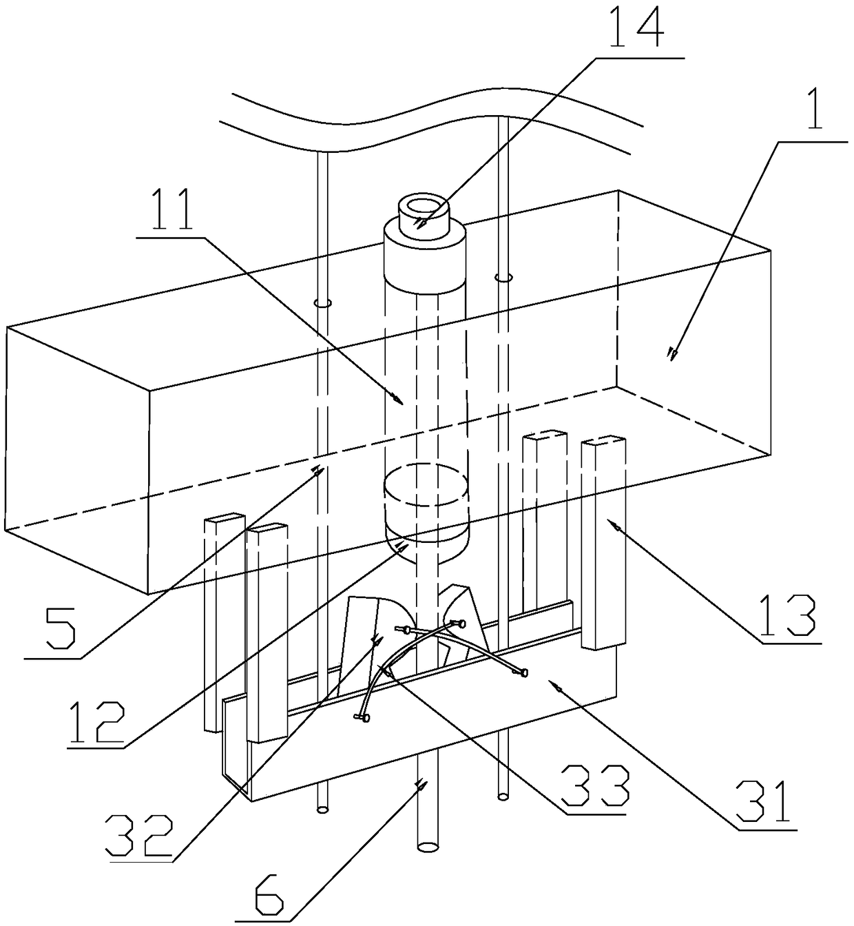 Punching machine with automatic discharge