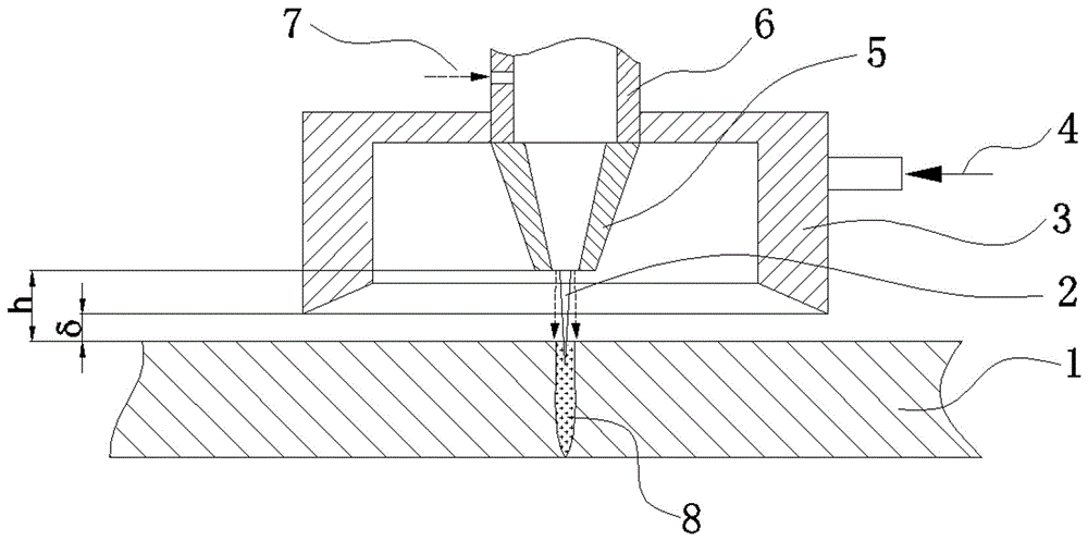 Laser drilling machining method