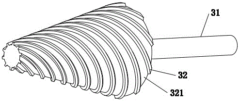 Multi-stage series coaxial wheel type mixing and extrusion device