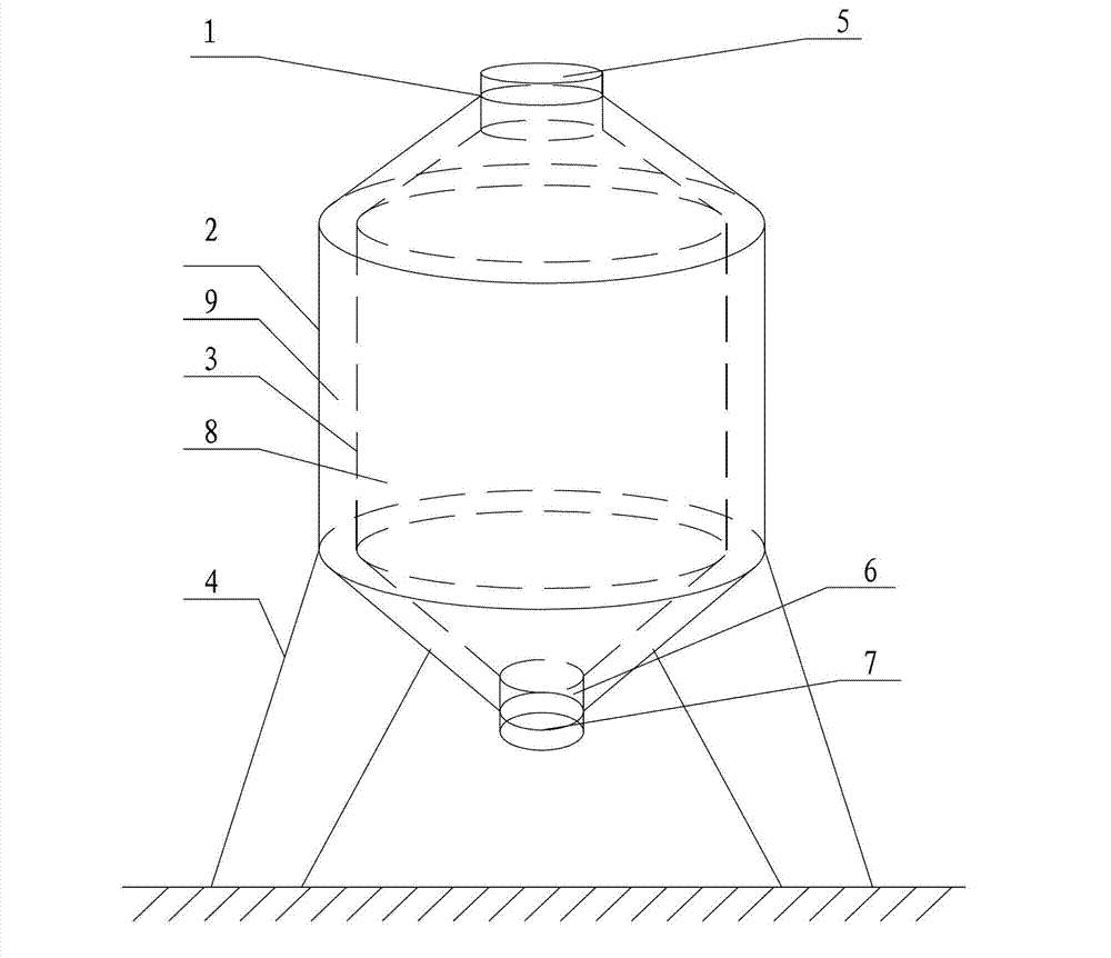 Anti-condensation steel silo for grain storage