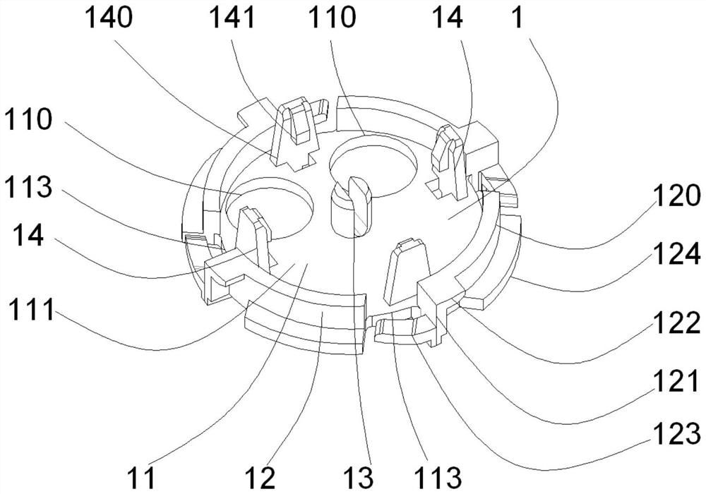 A rotating vibrator mounting base