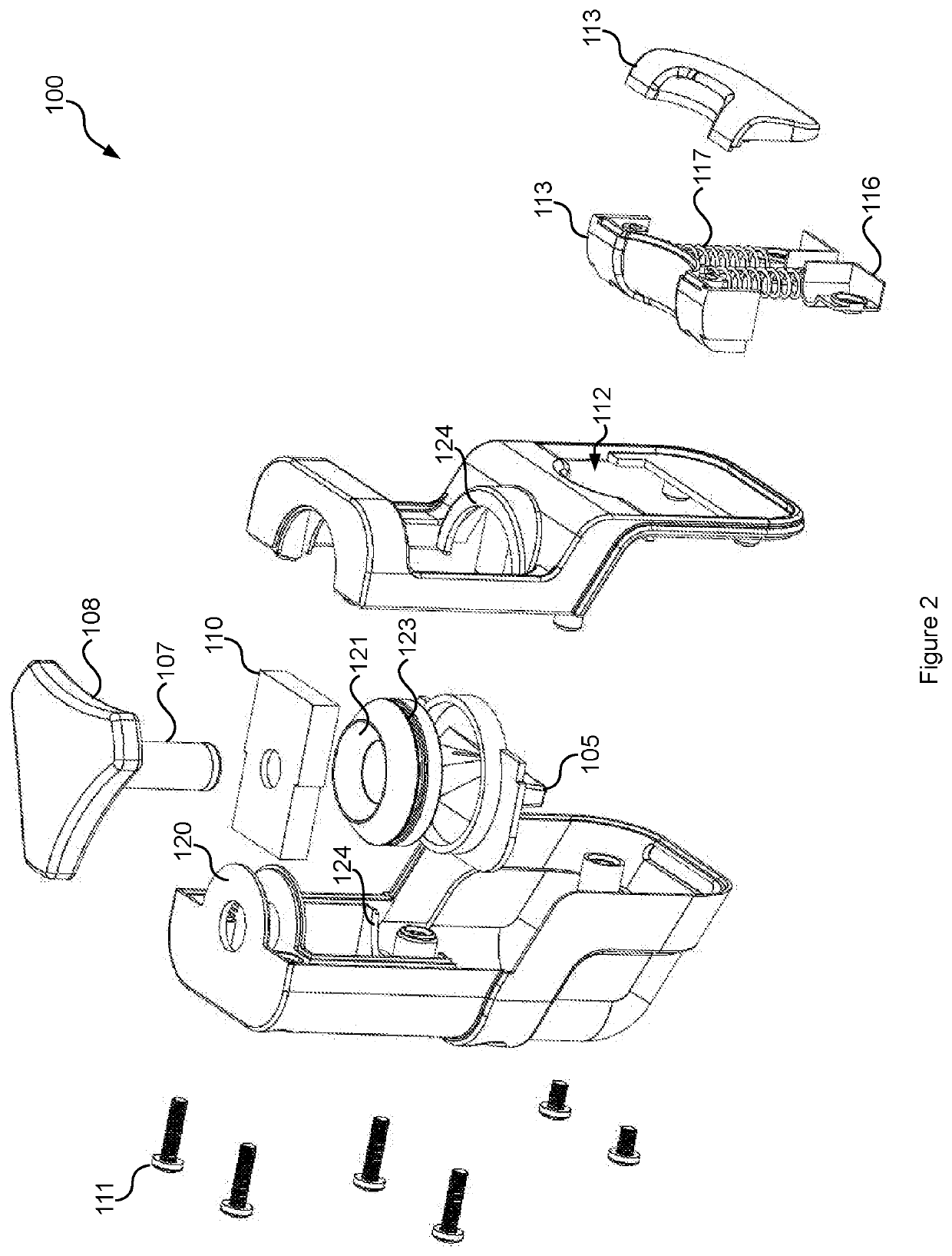 A razor cartridge cleaning device