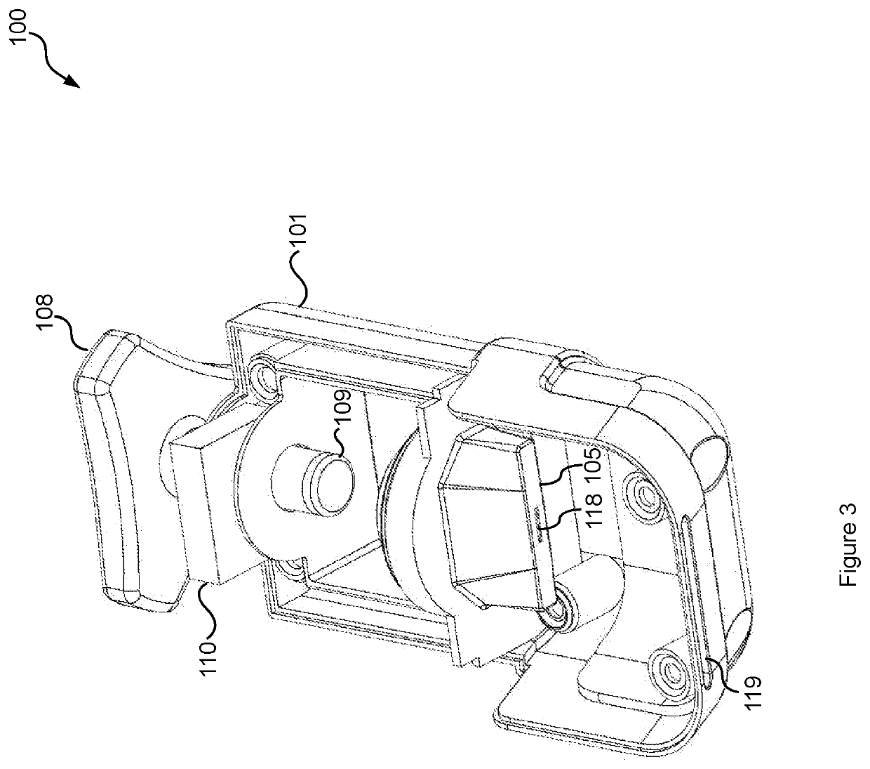 A razor cartridge cleaning device