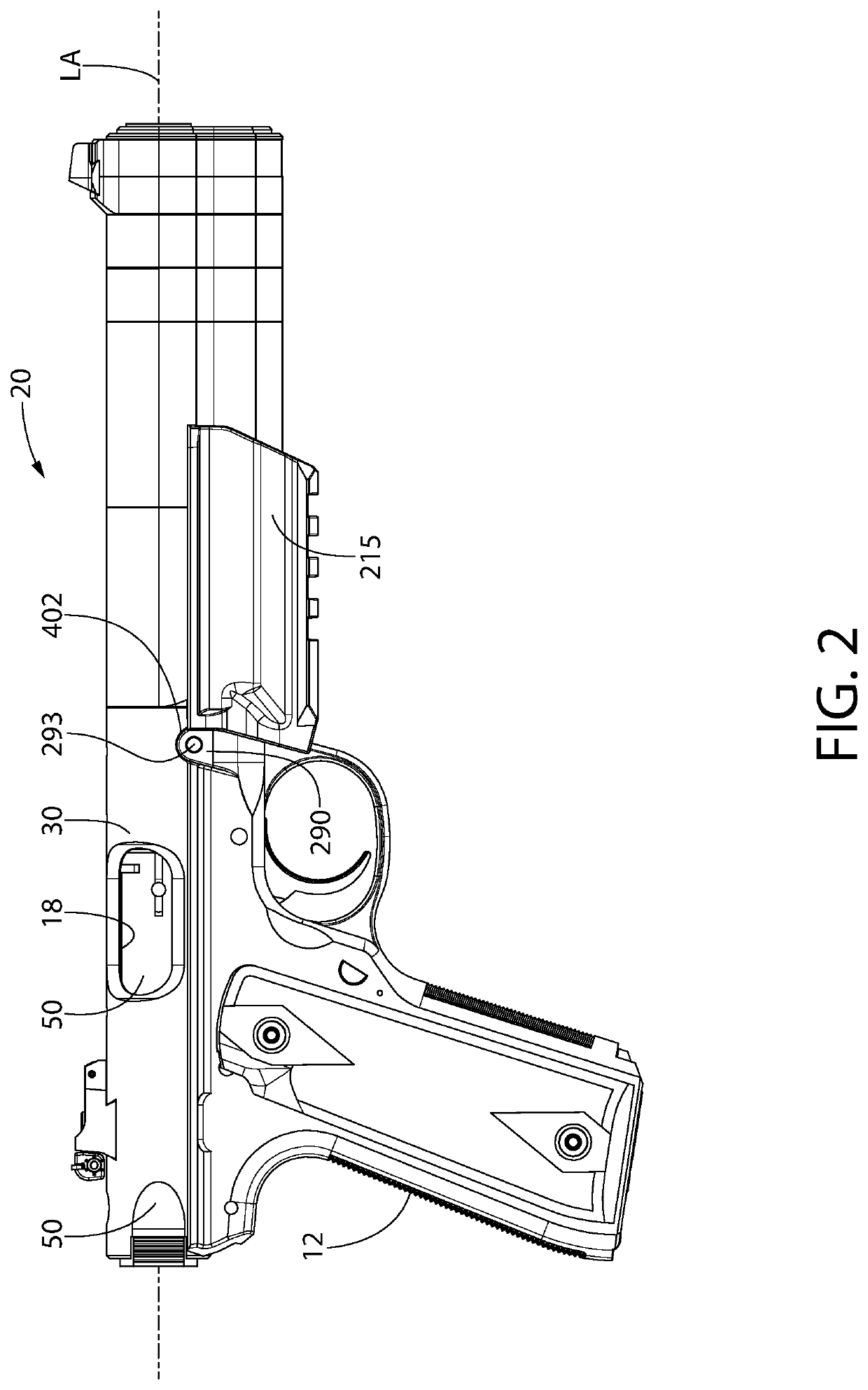 Integrally suppressed handgun