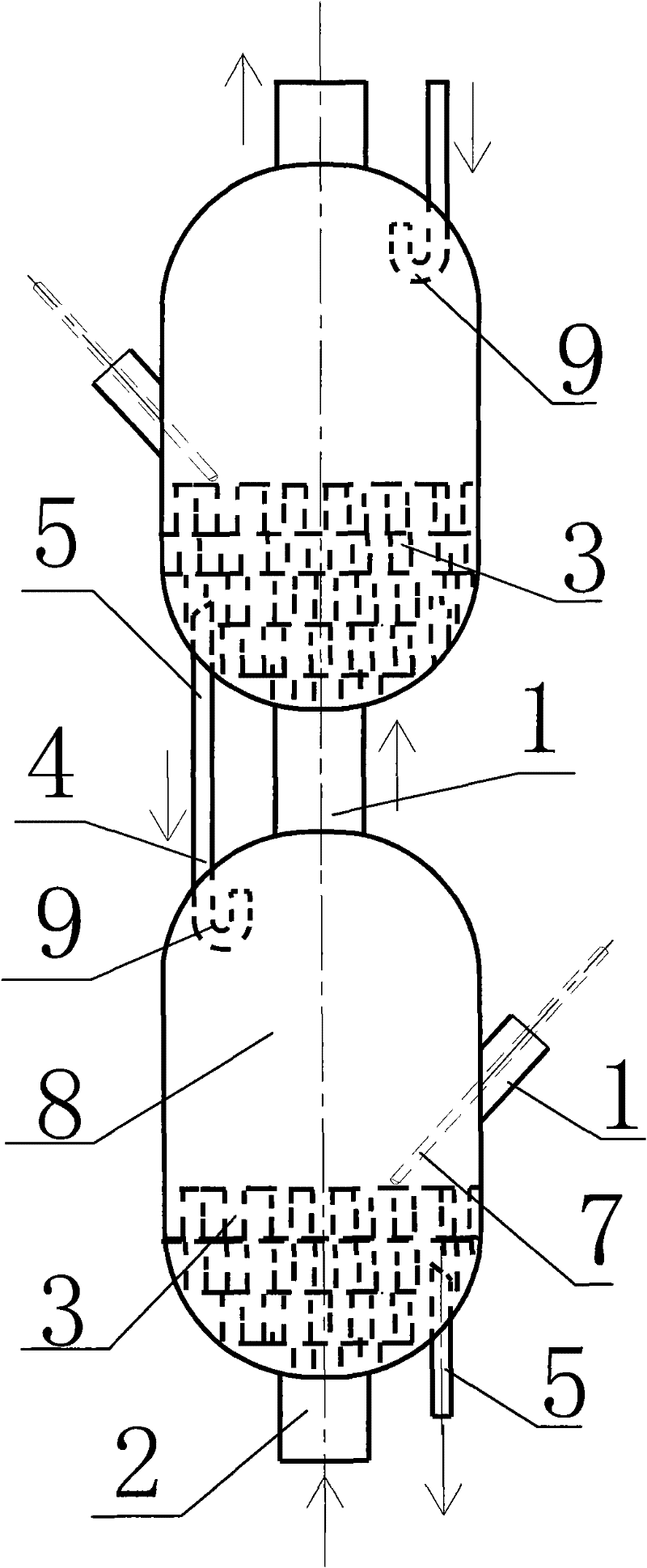 Tower section of packed tower for chemical synthesis and rectification