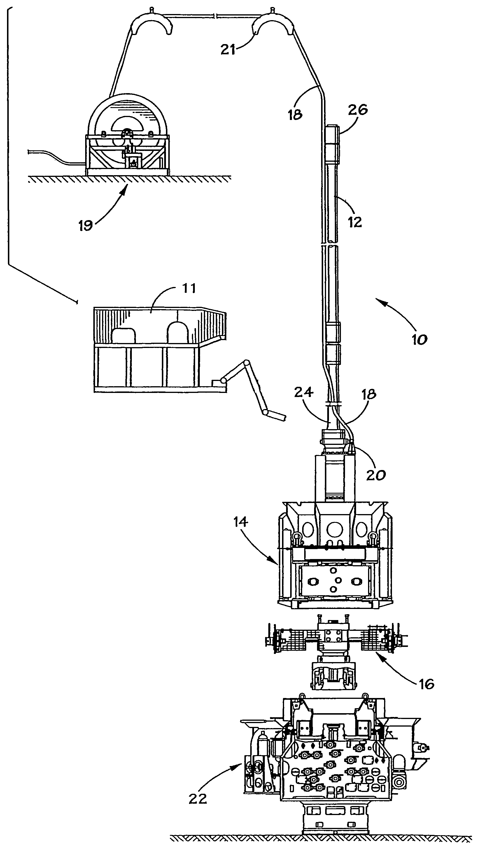 Riserless modular subsea well intervention, method and apparatus