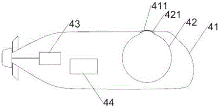 Device and method used for escaping from submarine