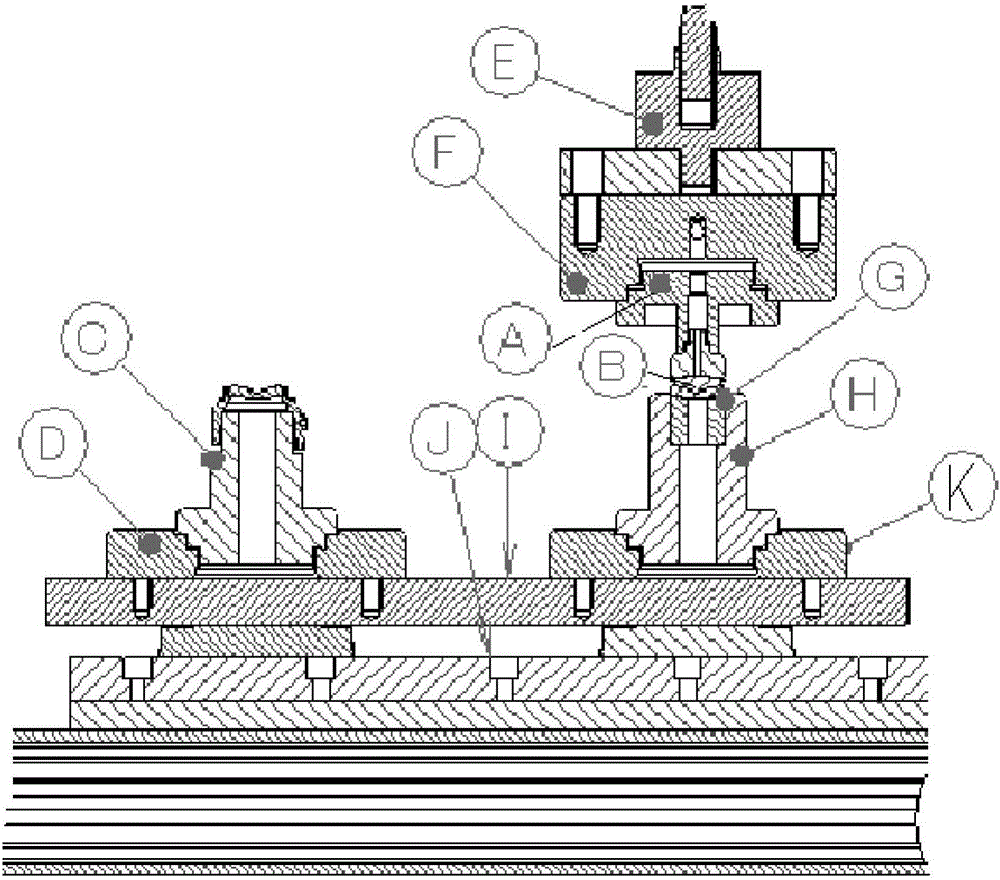 High-precision lens press-in assembling device