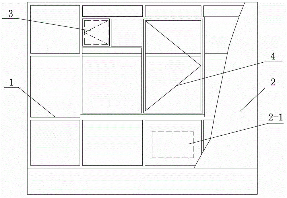 Passive type solar heat-collection and energy-saving wall system for low-storied building