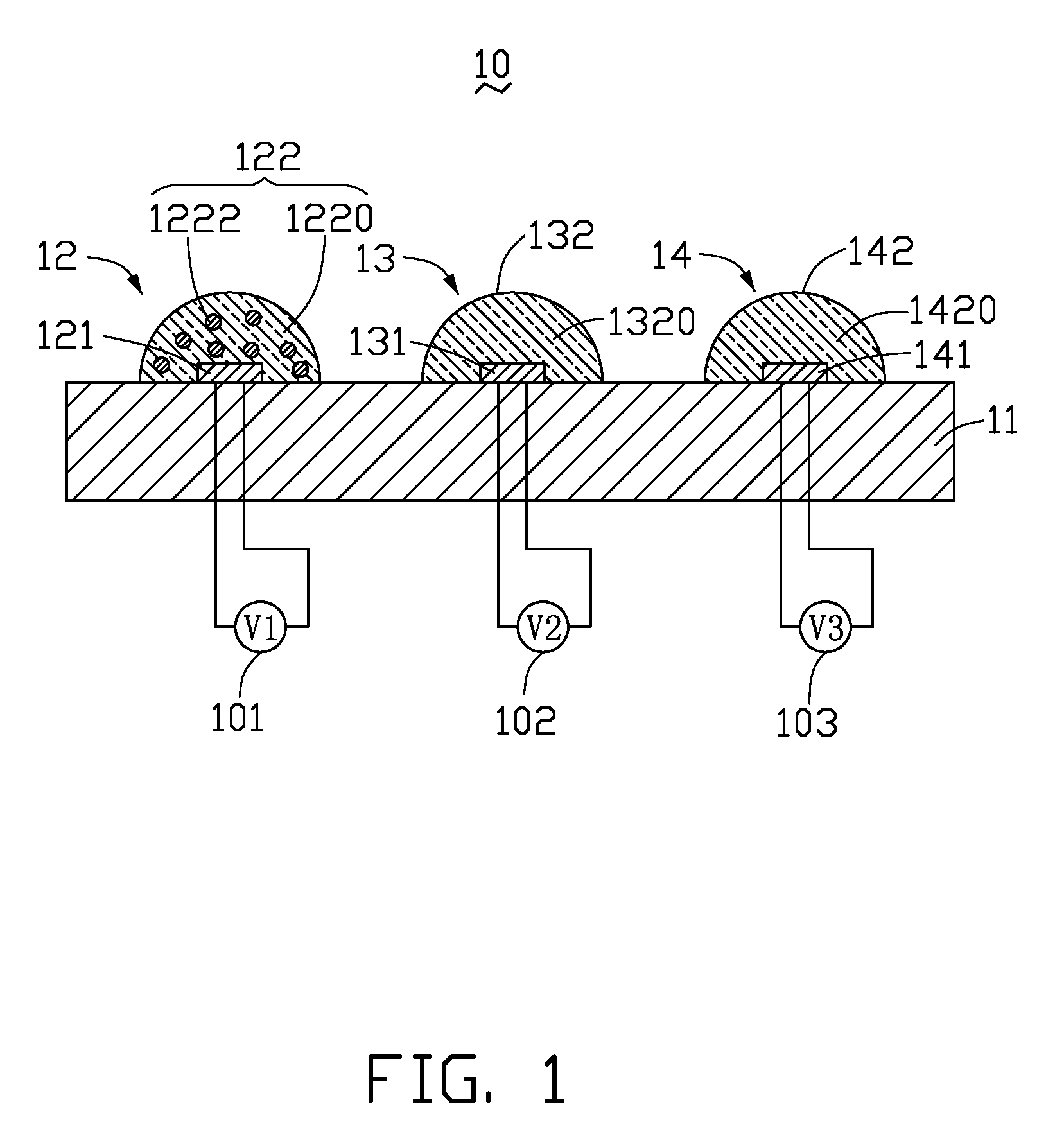 Light emitting diode illuminating apparatus with same-type light emitting diodes