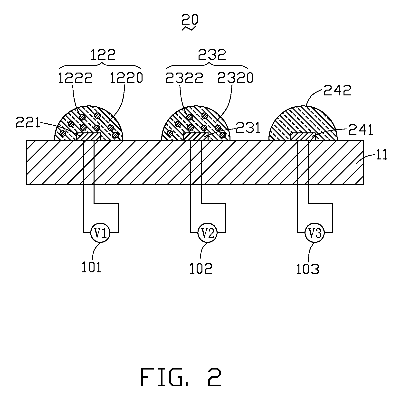 Light emitting diode illuminating apparatus with same-type light emitting diodes