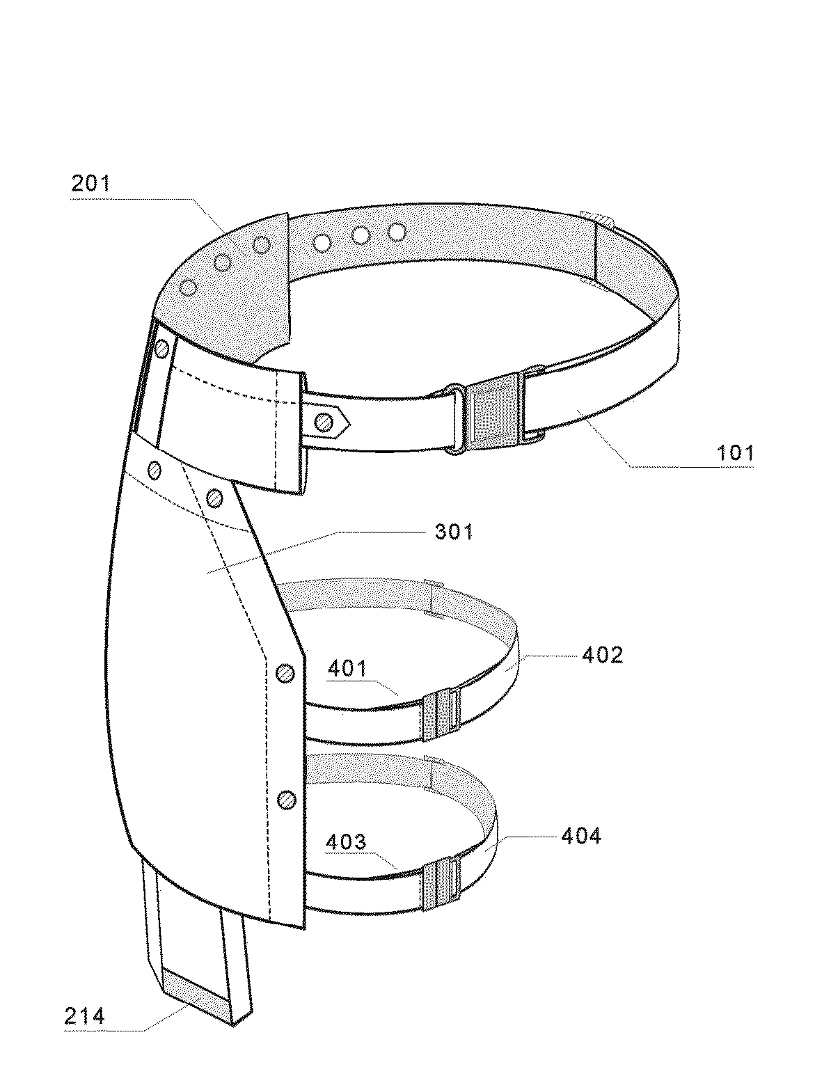 Urinary Leg Bag Holder and Straps