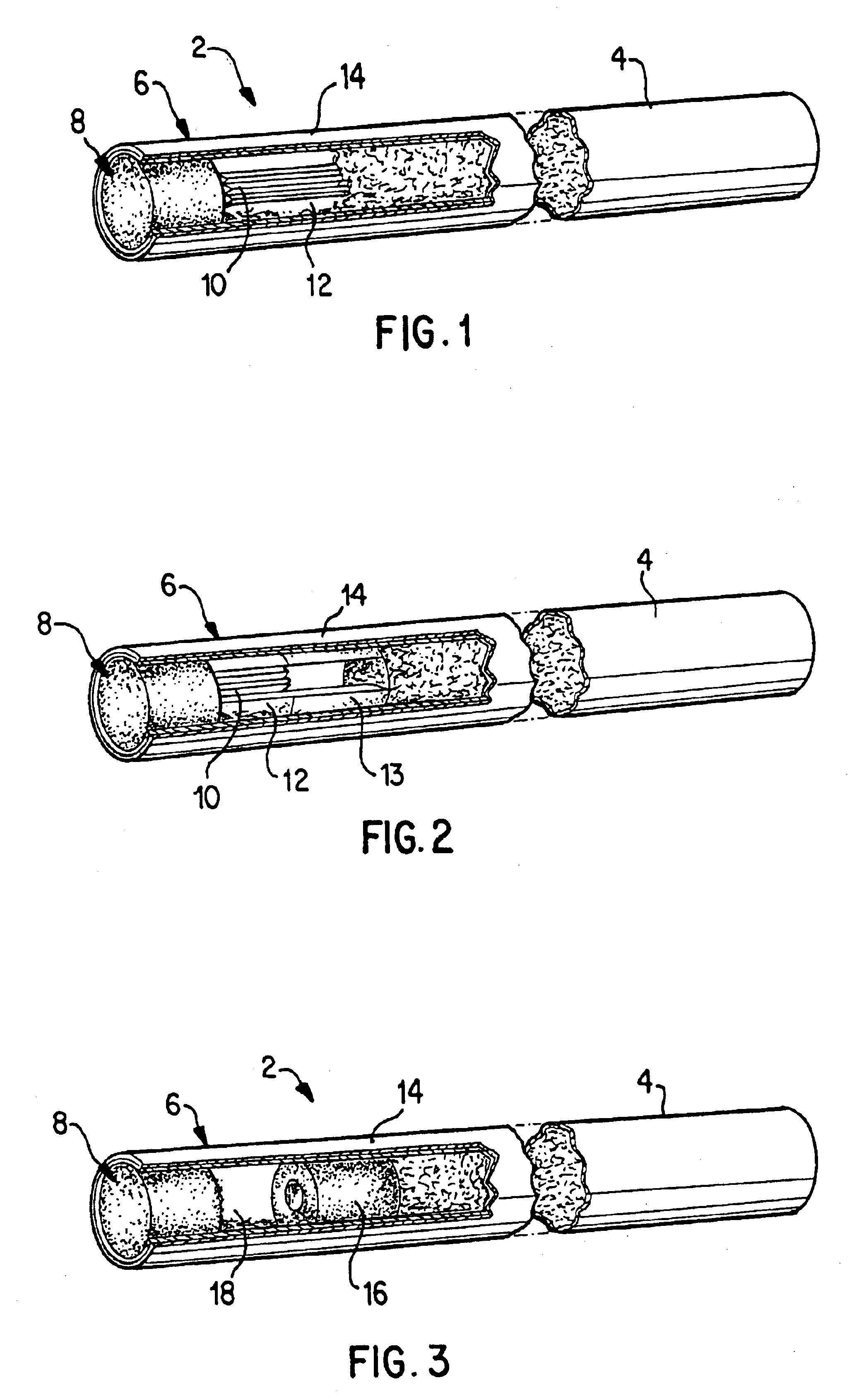 Filter for selective removal of a gaseous component