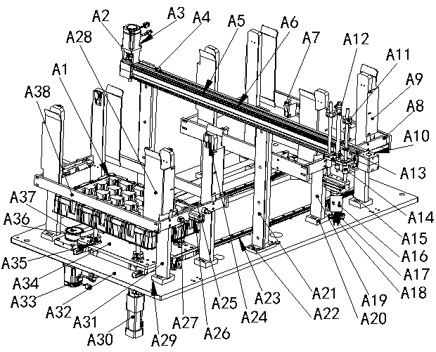 Automobile connector PIN needle detecting machine and detecting method thereof