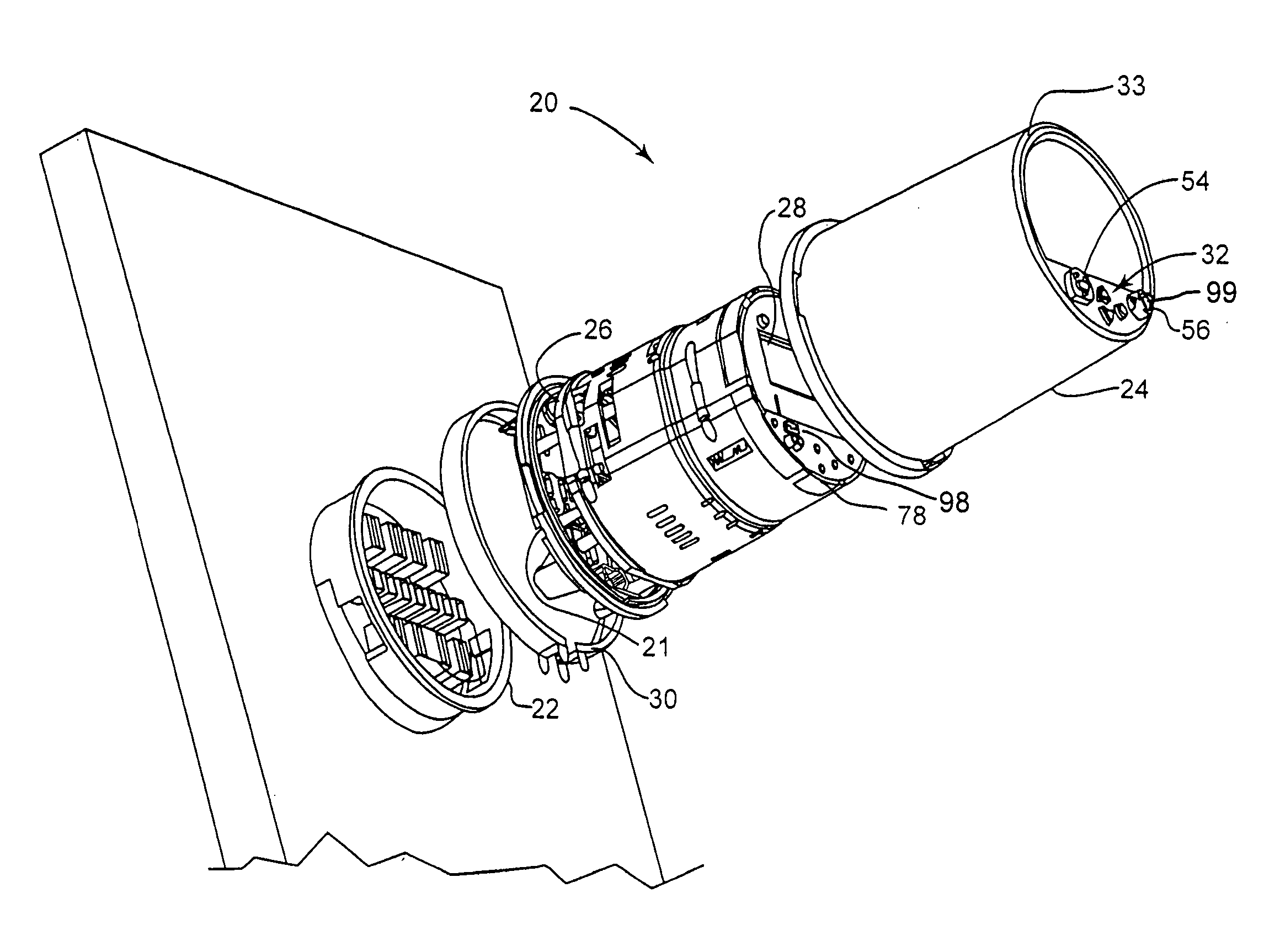 Revenue meter with fiber connection