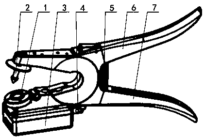 Magnet type livestock ear tag intelligent monitoring identification device, monitoring system and monitoring method