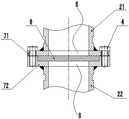 Multi-head discharging device of wet spraying machine