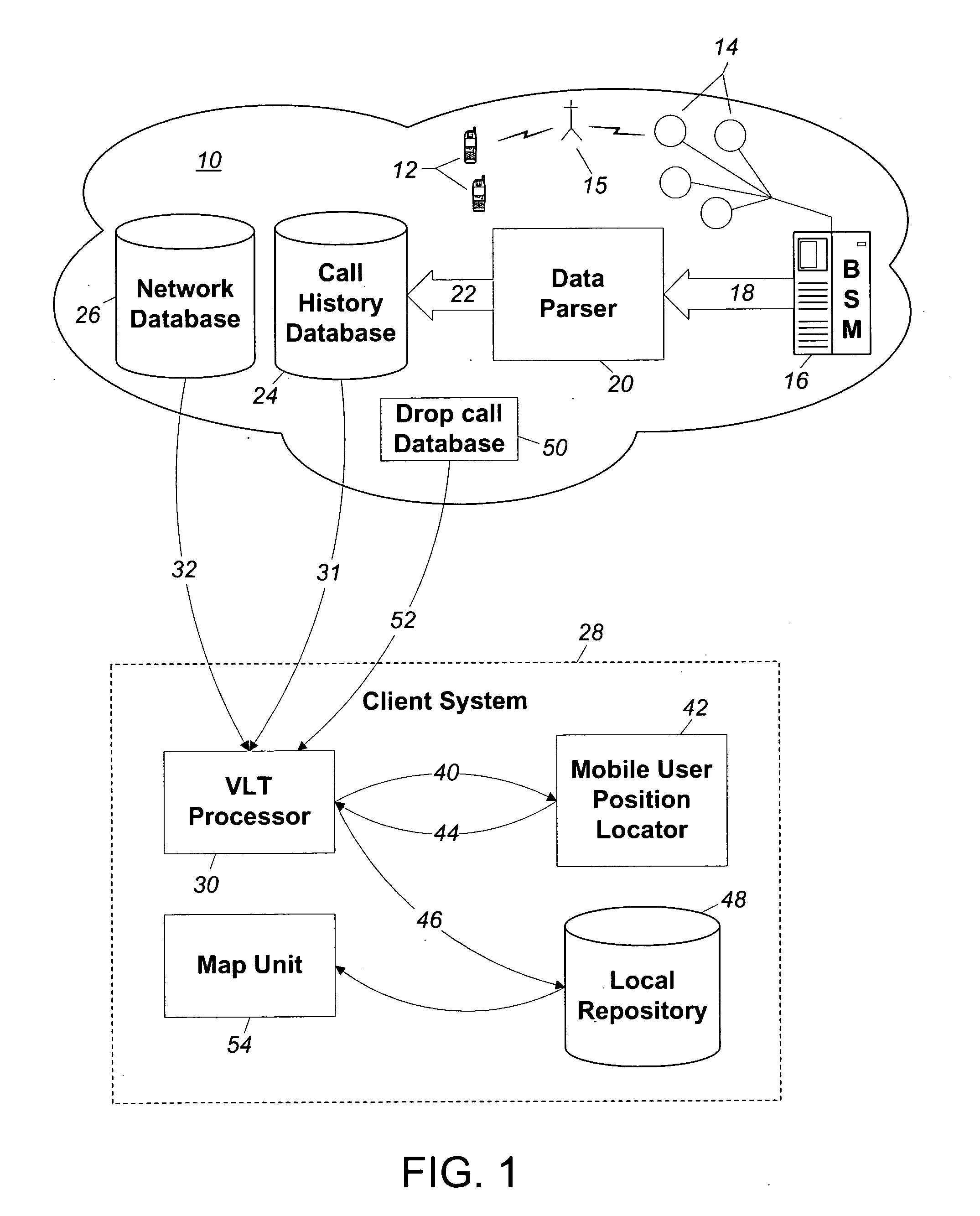 Mobile user position locating system