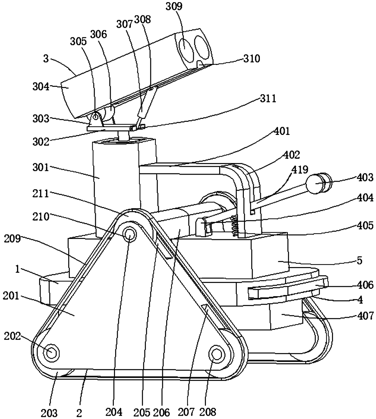 Trackable crawler robot with strong anti-collision capability