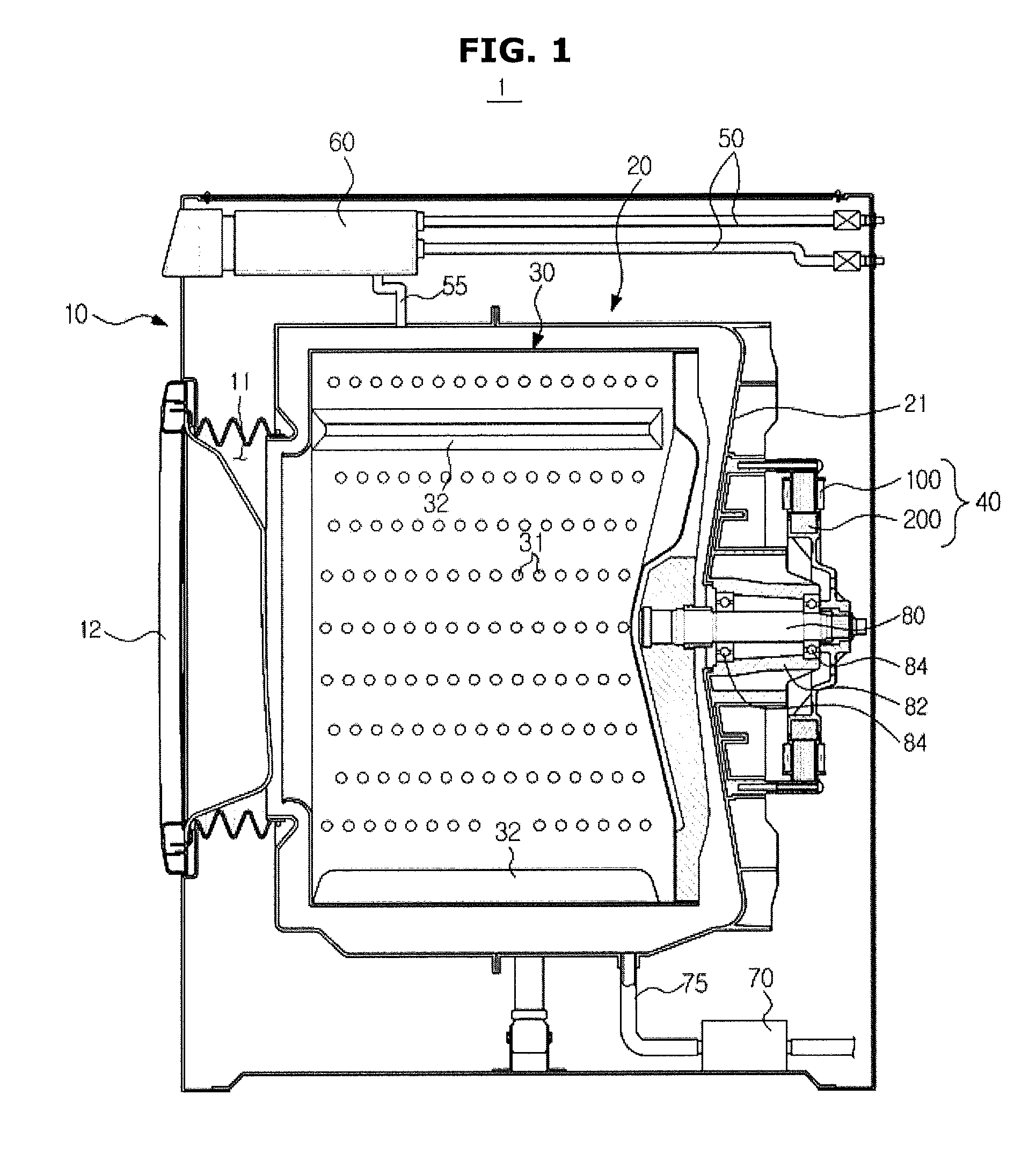 Motor and washing machine having the same