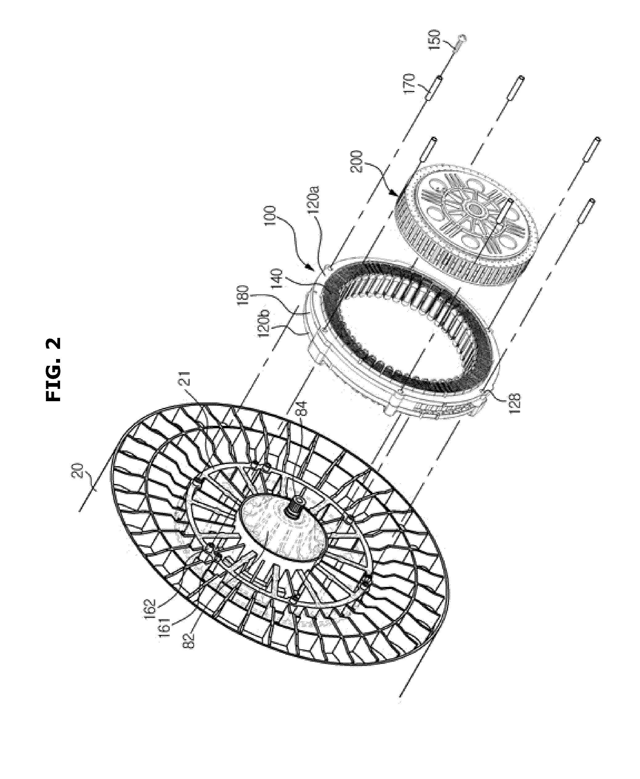 Motor and washing machine having the same