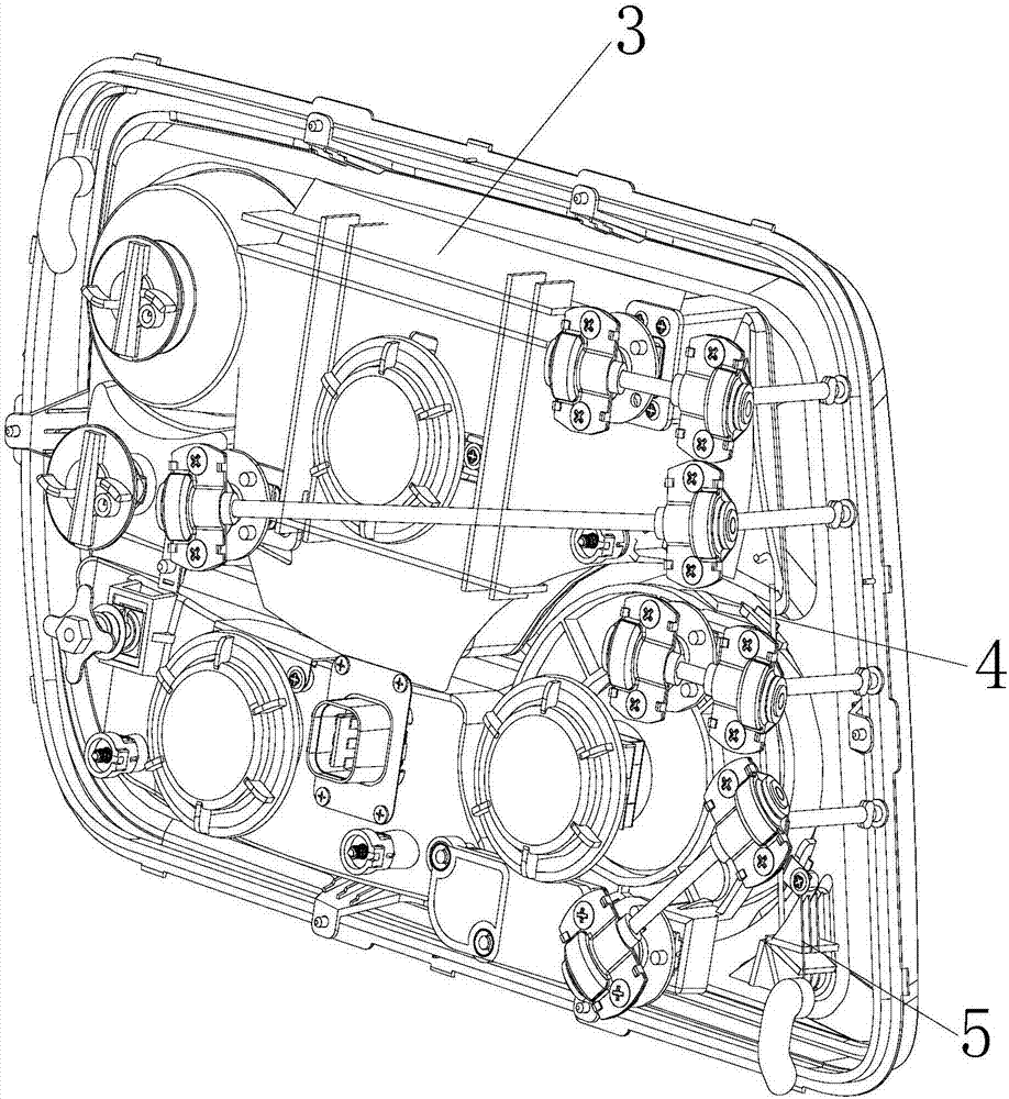 Fog water preventing device for automobile lamp, automobile lamp assembly and vehicle