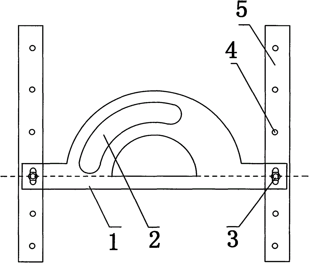 A profiling device for friction wheel arc surface and using method thereof