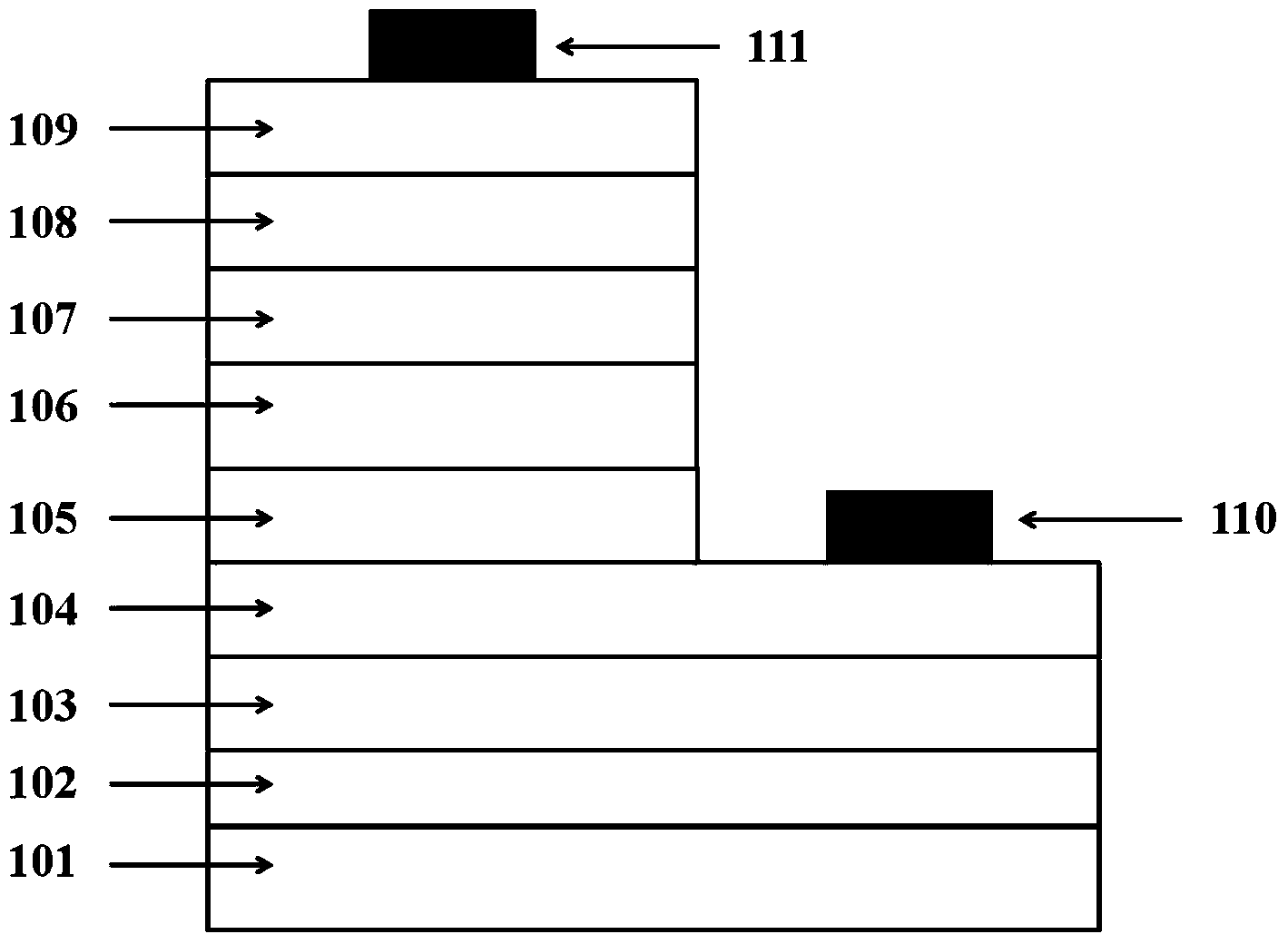 Aluminum gallium nitrogen-based solar blind ultraviolet detector and production method thereof