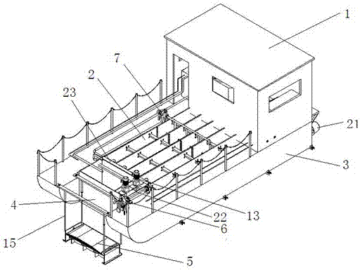 Floating platform for sediment elution