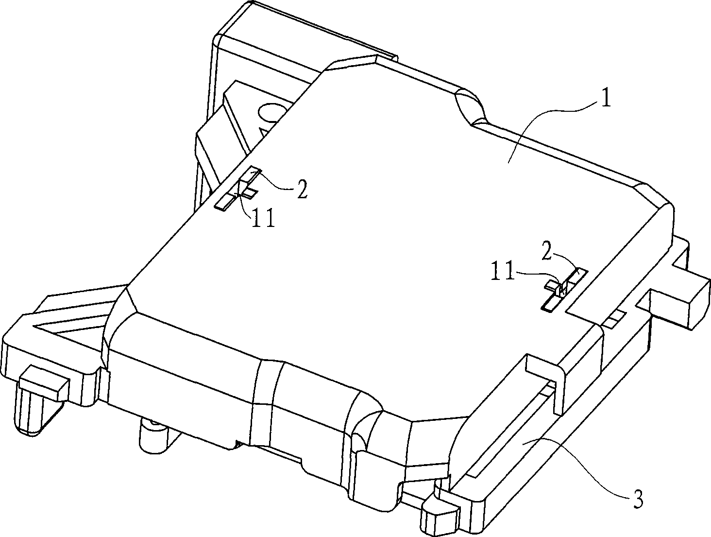 Far-near light on-off mechanism for overtaking