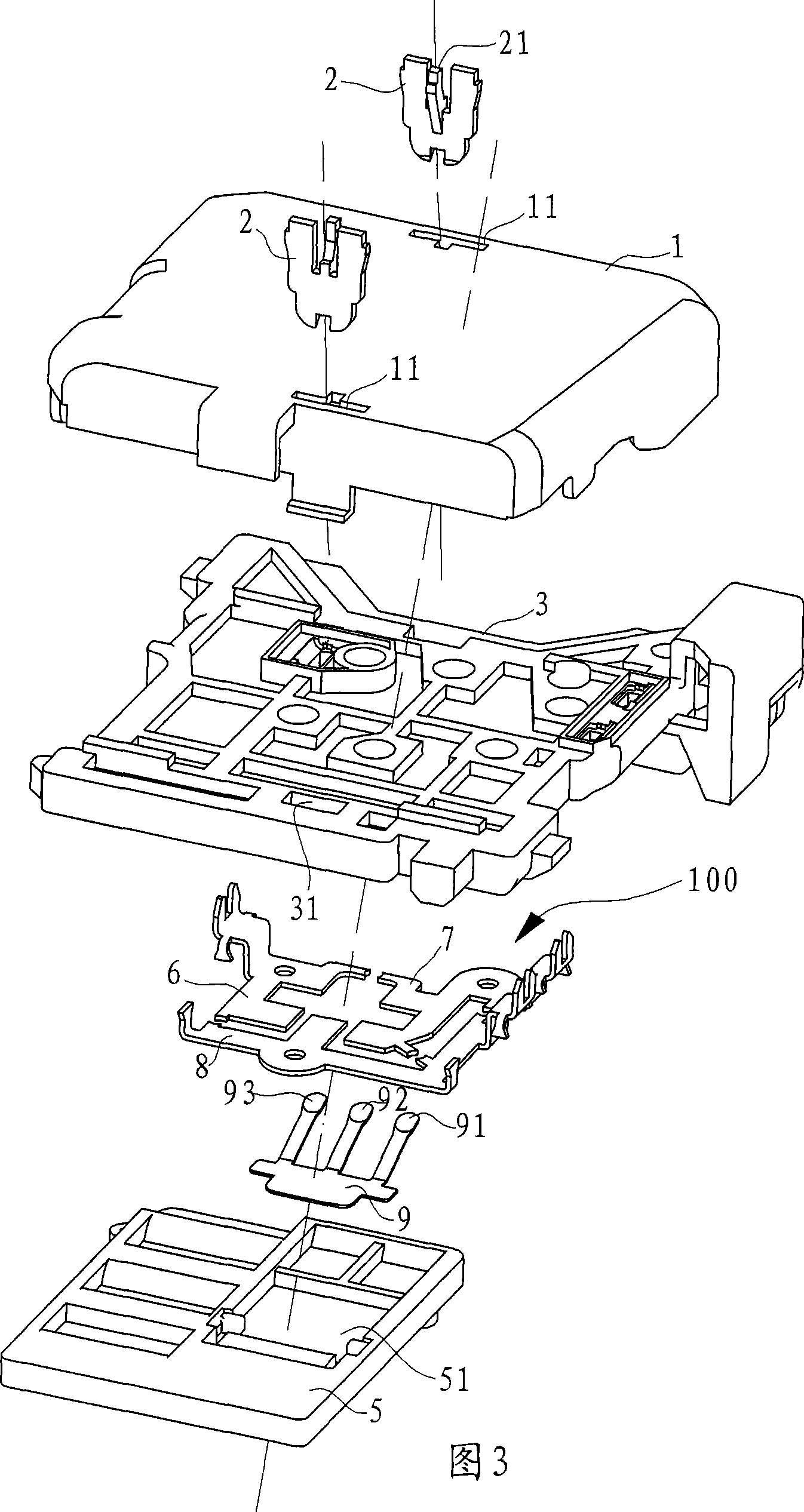 Far-near light on-off mechanism for overtaking