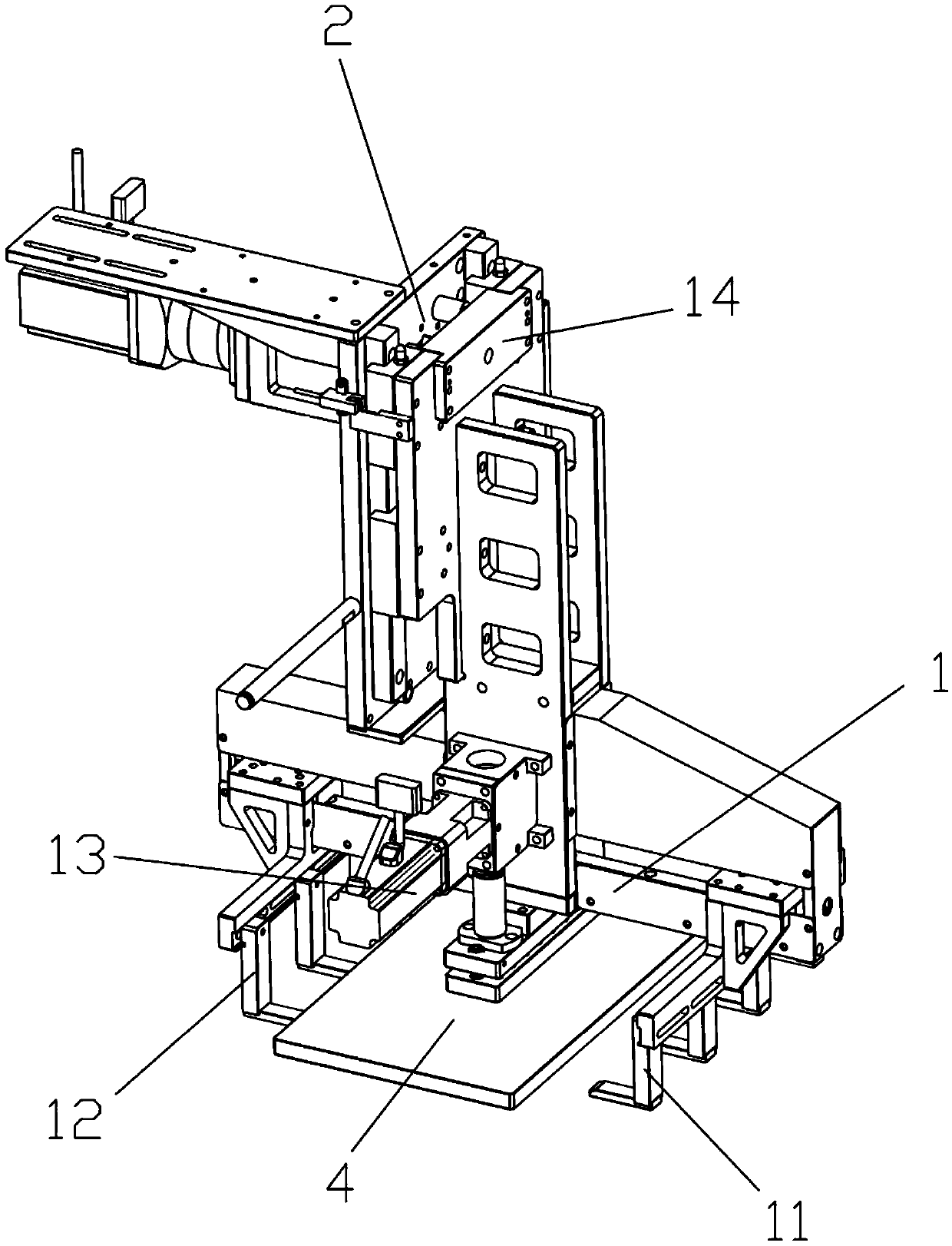 Clamping robot structure