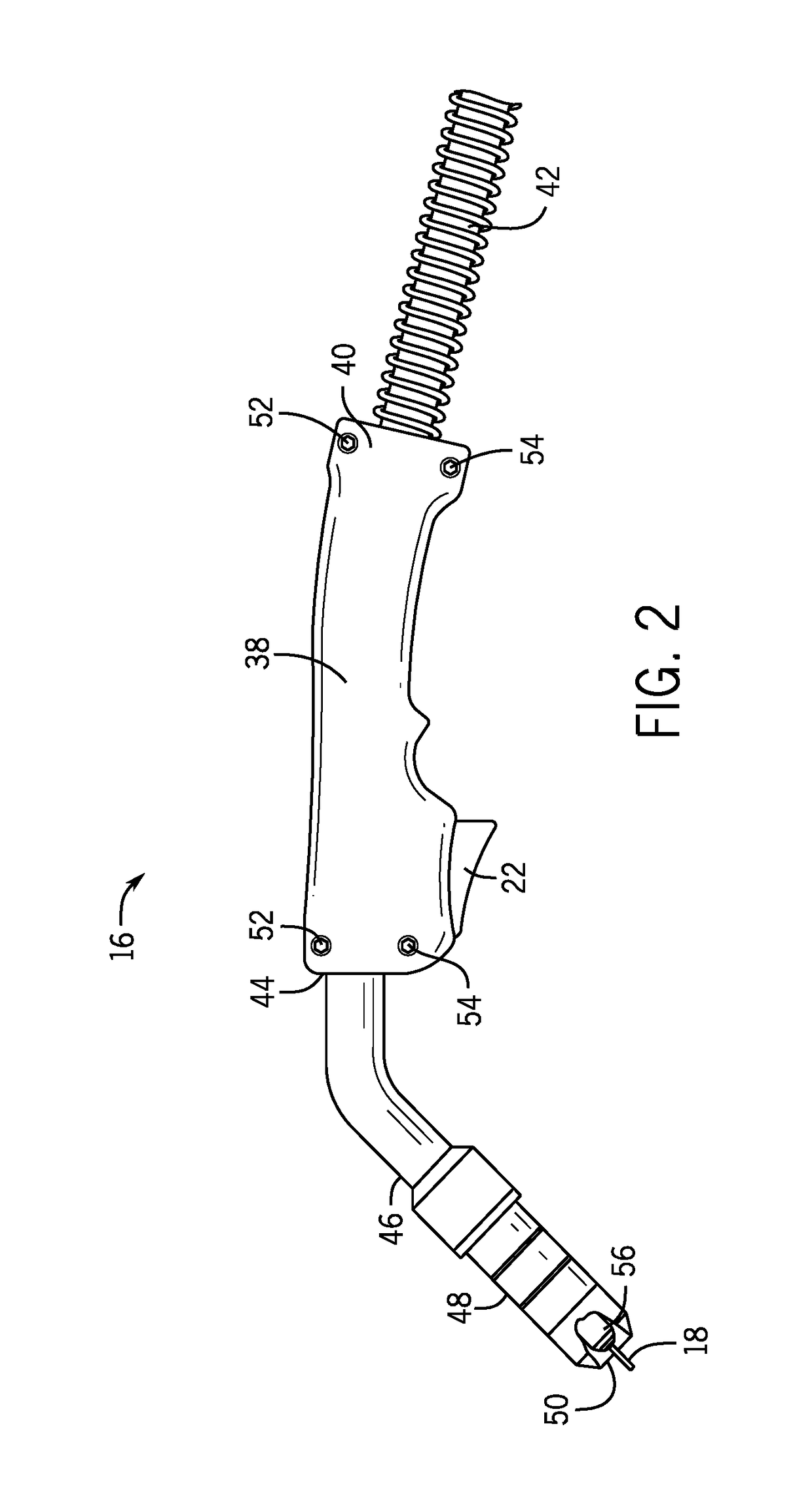 Contact tip, gas diffuser, and nozzle for welding torch