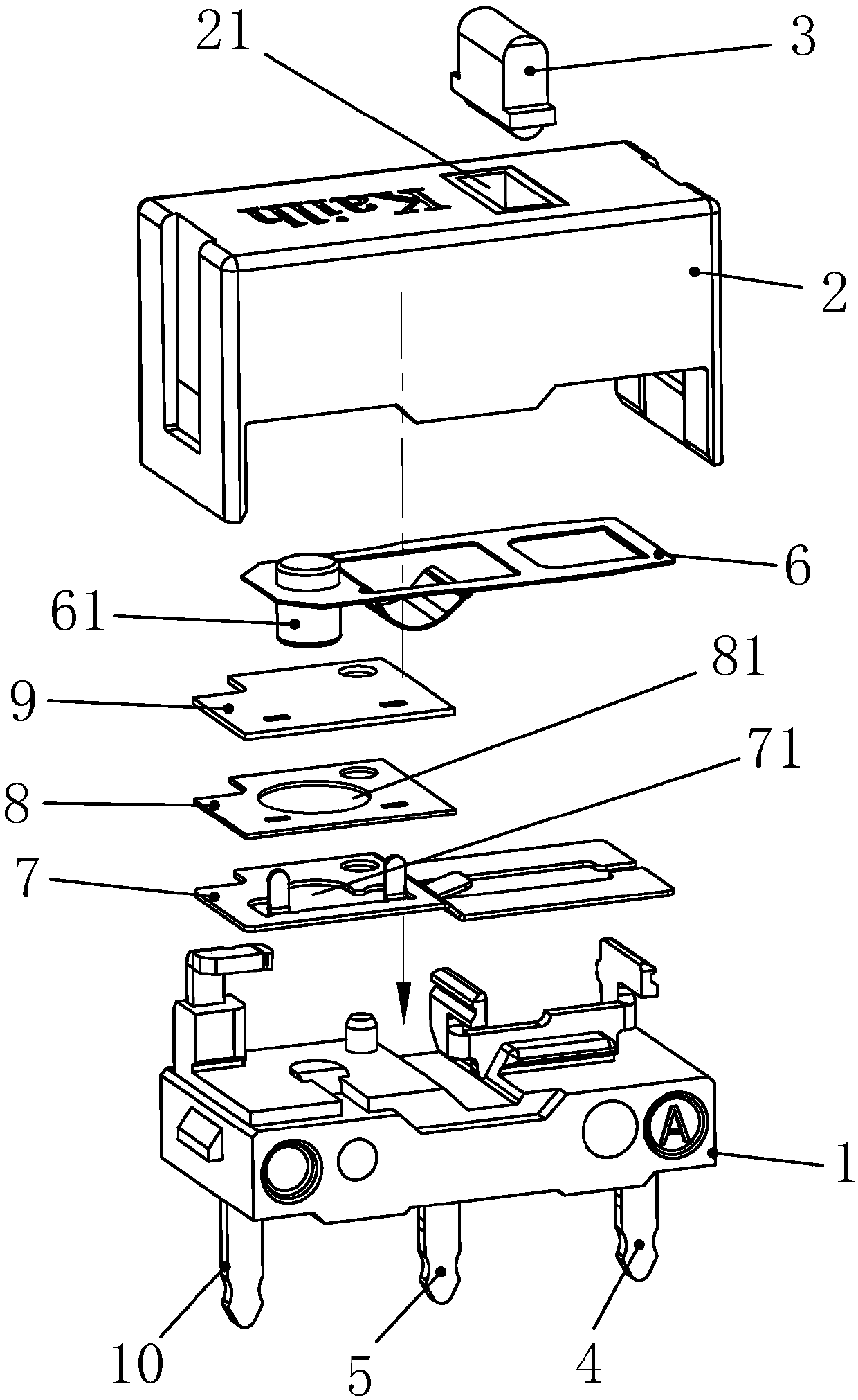 Thin-film mute micro-switch