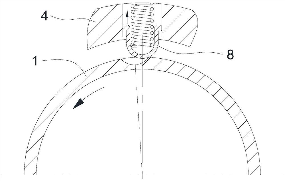 Multi-degree-of-freedom large-tolerance circular self-floating connector