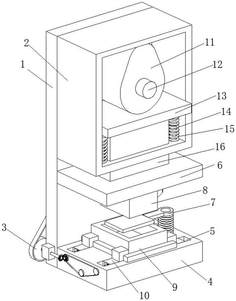 Stamping die capable of being rapidly fixed