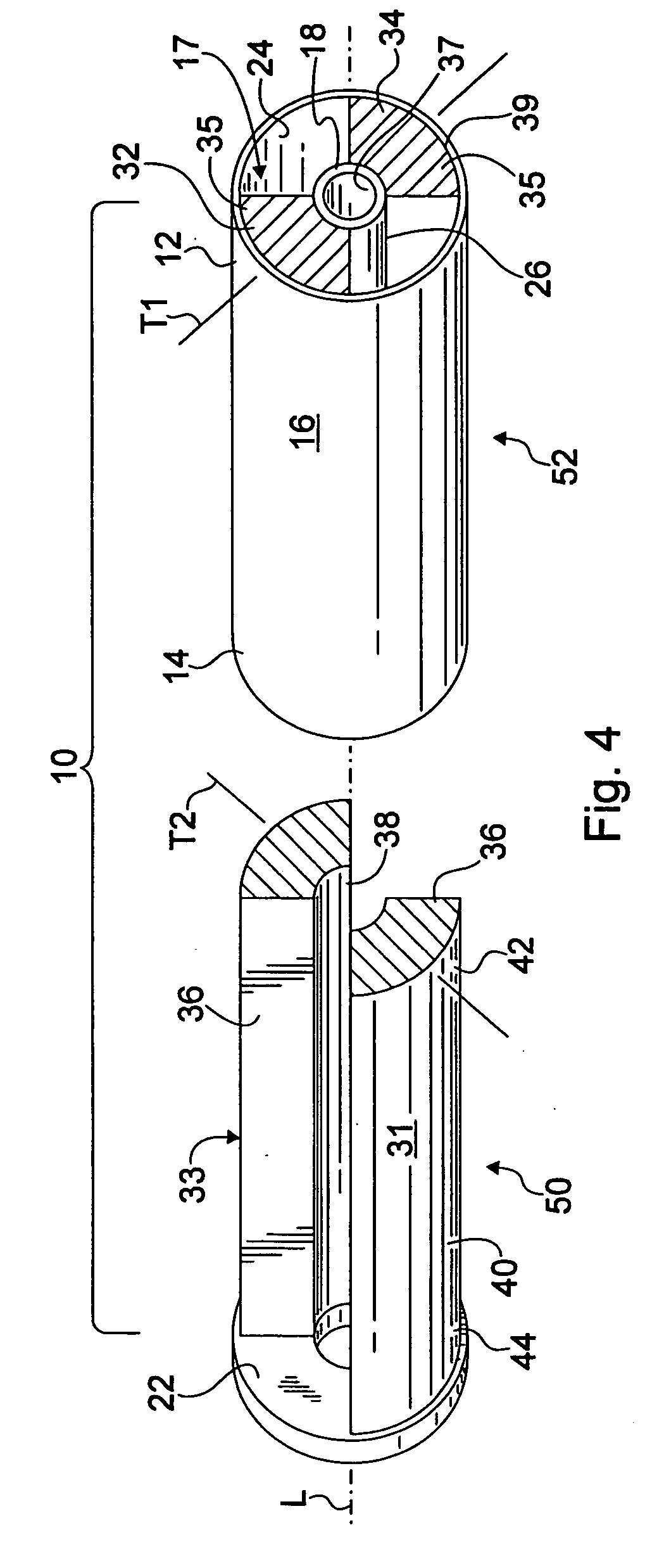 Composite bushing having dual damping capability