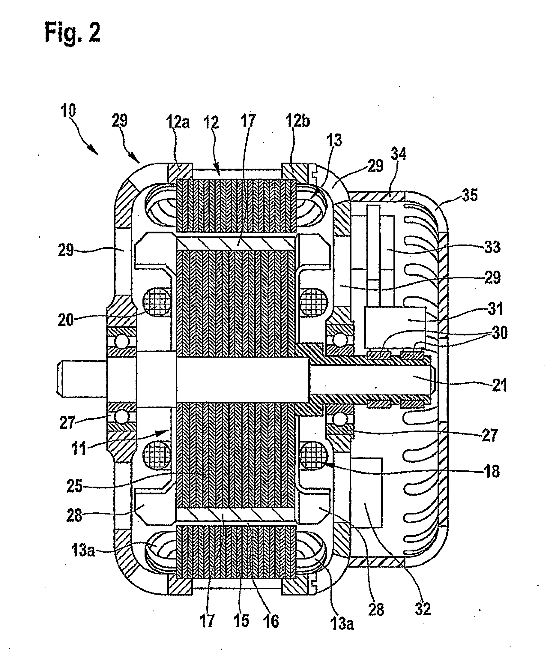 Electric machine comprising a rotor with hybrid excitation