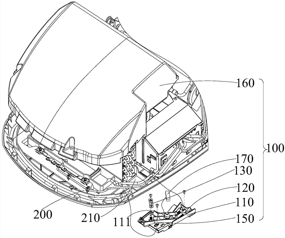 Vehicle-mounted air conditioner and air conditioner wire passing box thereof