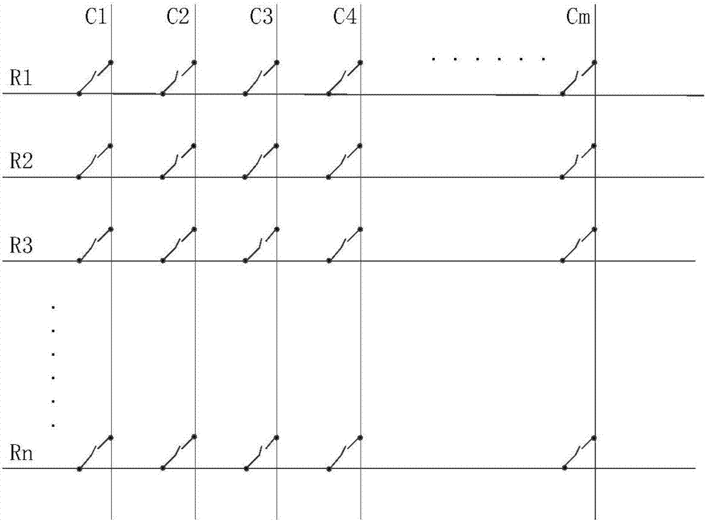 Matrix switch relay fault detection device and method