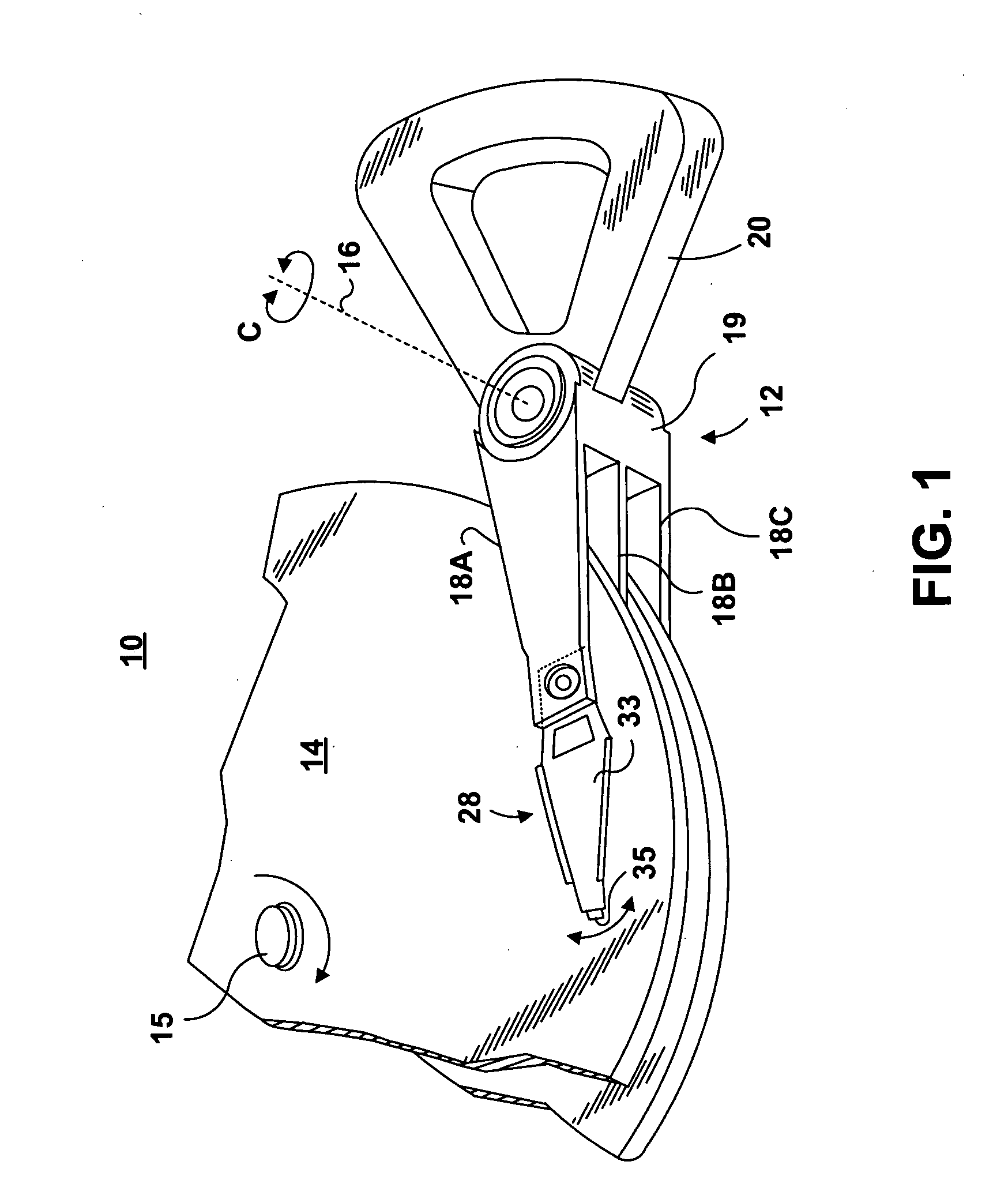 Write head having a recessed, magnetic adjunct pole formed atop a main pole, and method of making the same