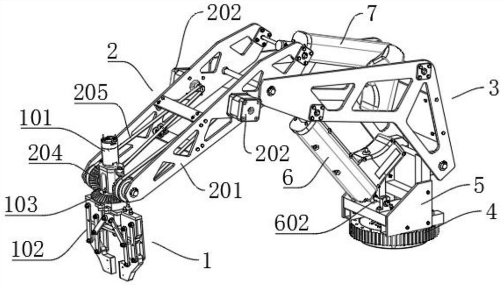 Special sampling manipulator for industrial robot