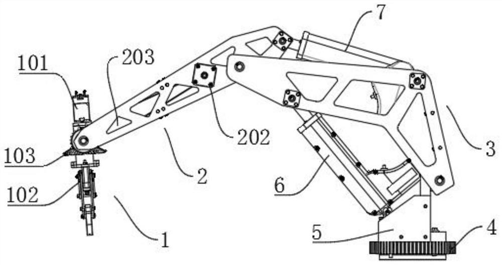 Special sampling manipulator for industrial robot