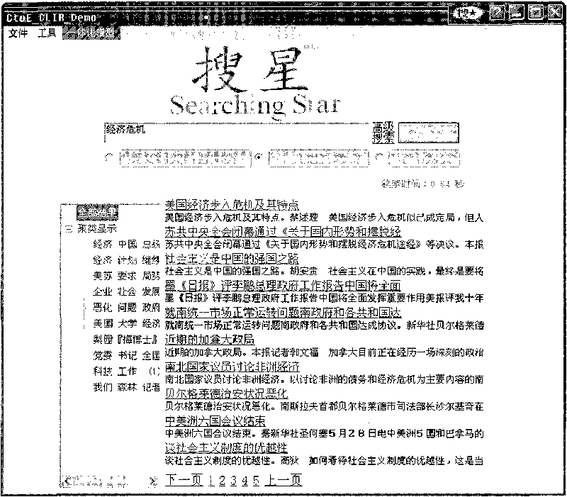 Integrated retrieval method for multi-language information retrieval