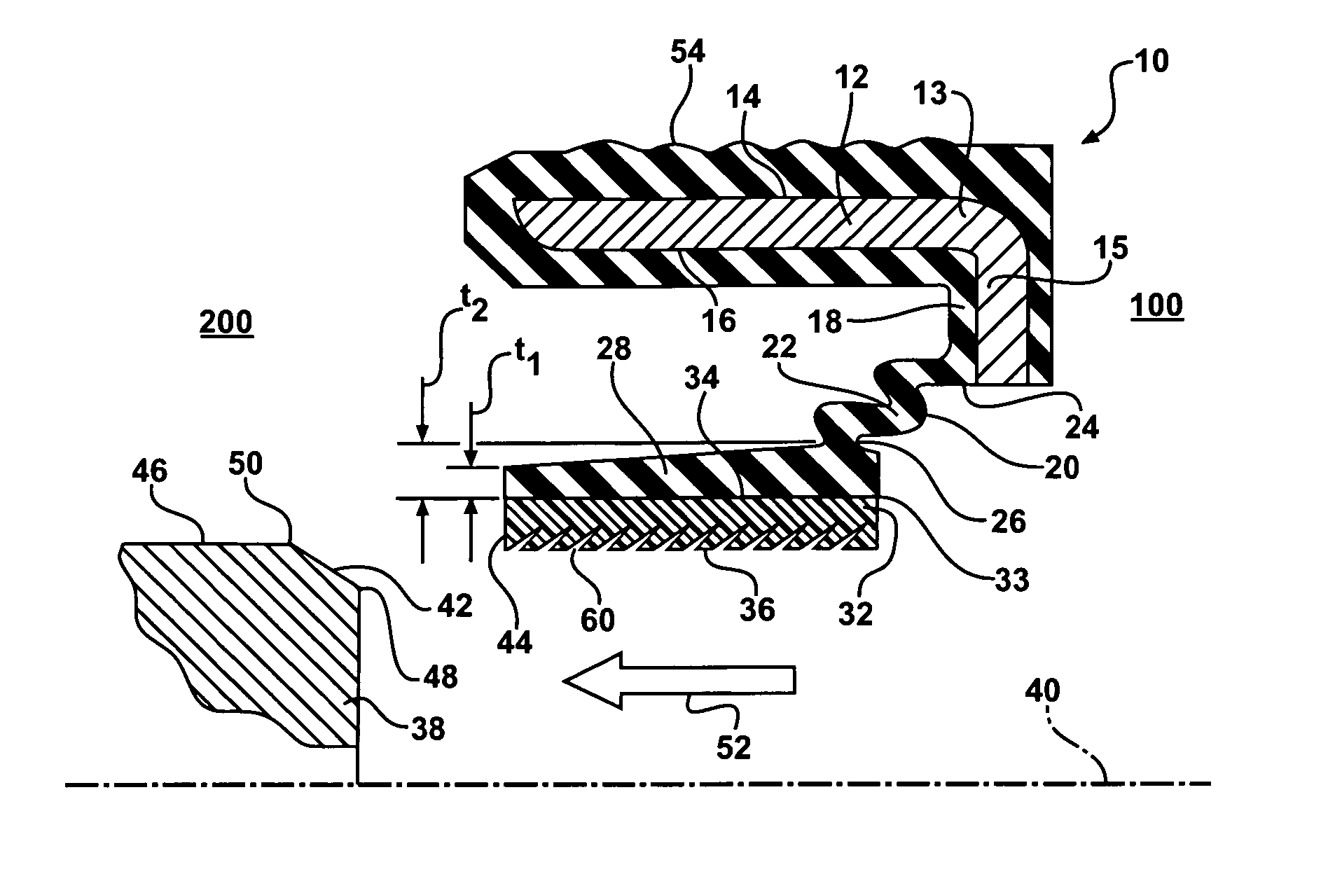 Radial seal and method of making