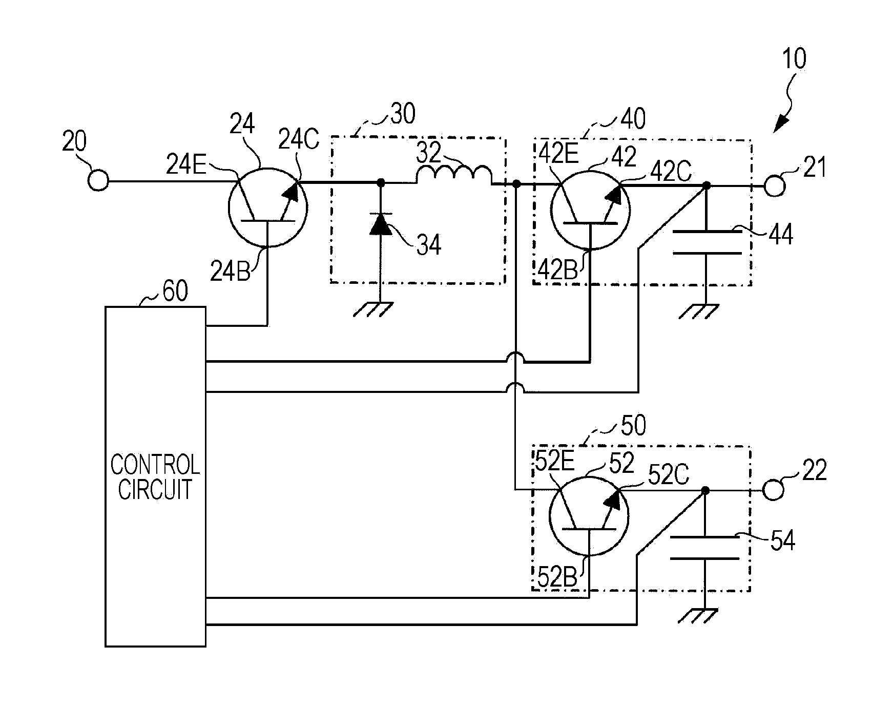 Switching device and method of controlling switching device