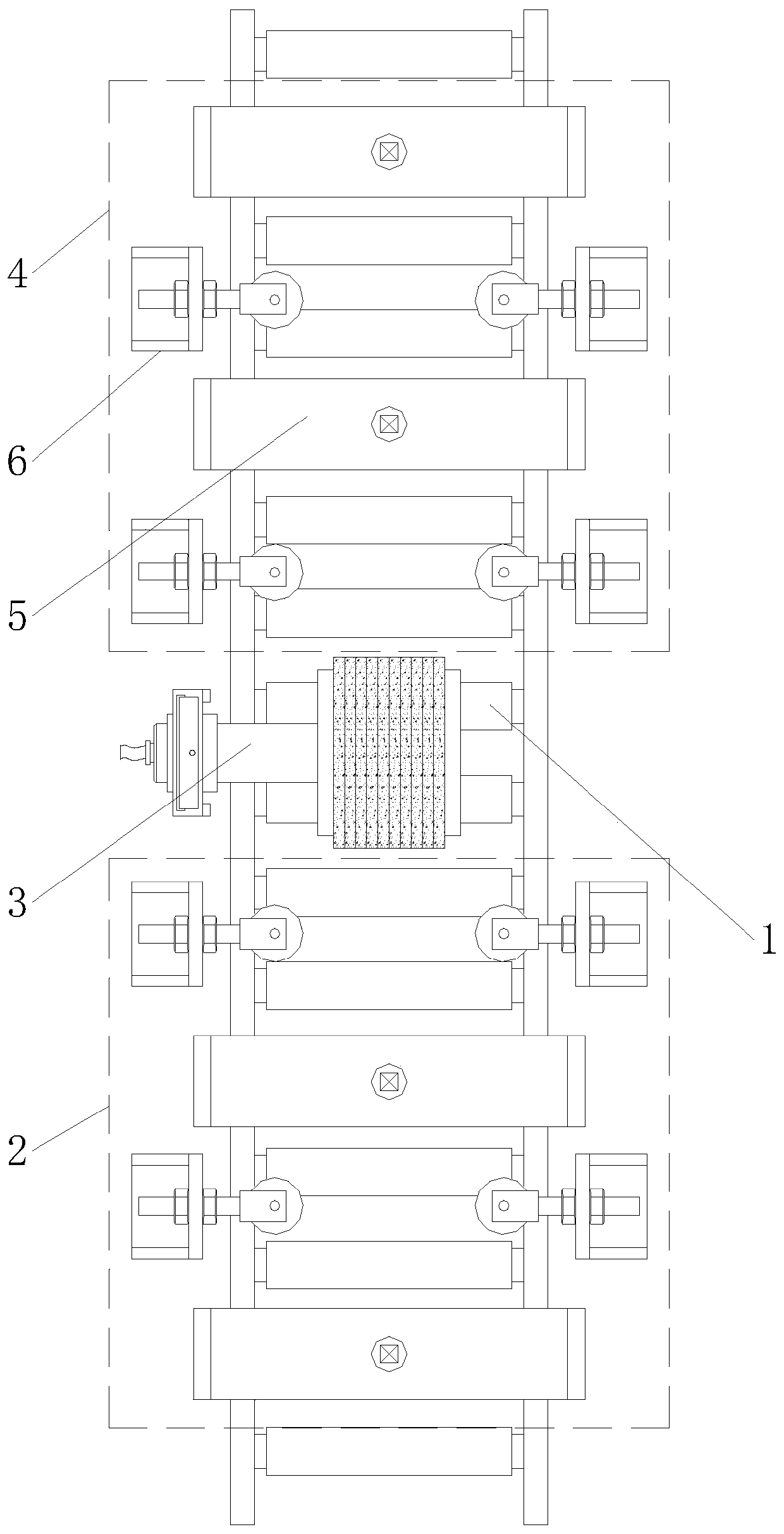 A kind of special-shaped surface coating device for wood strips