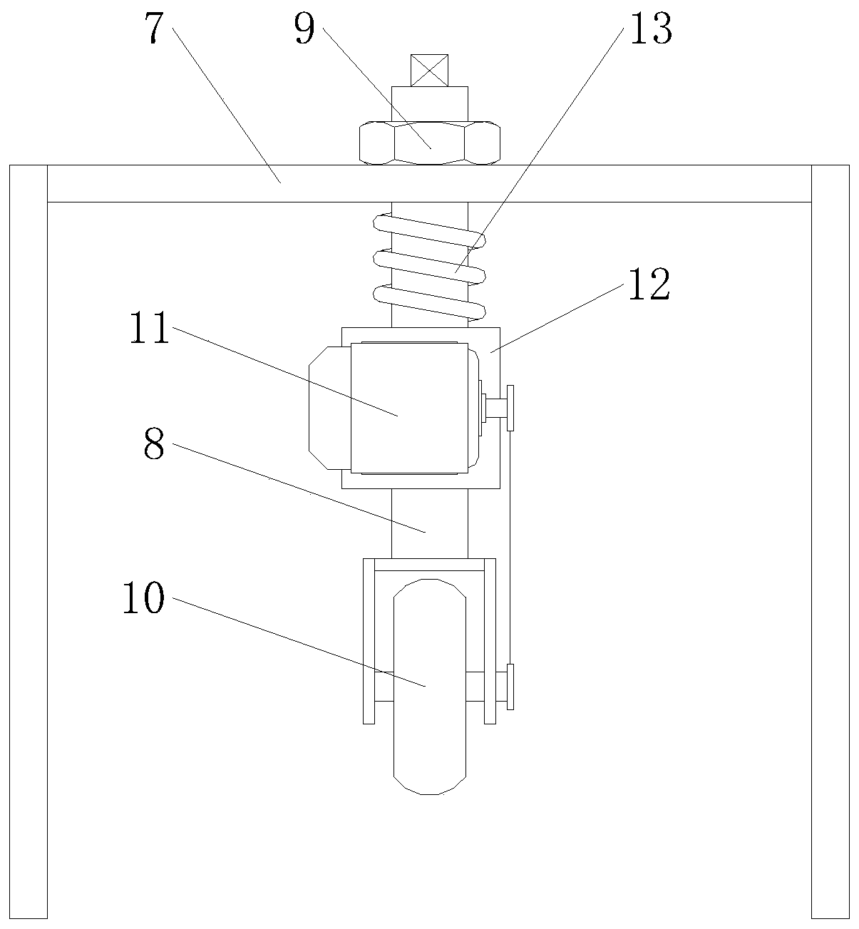 A kind of special-shaped surface coating device for wood strips