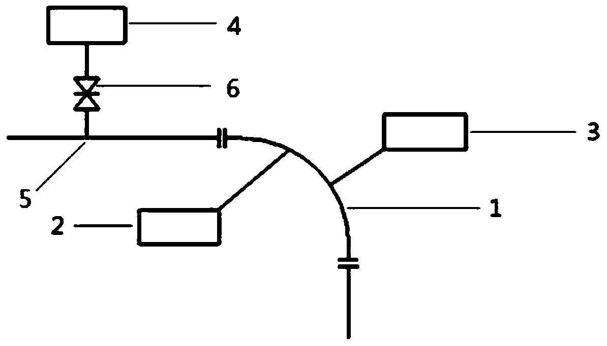 Bent pipe flushing corrosion appearance in-situ online collection and electrochemical detection system