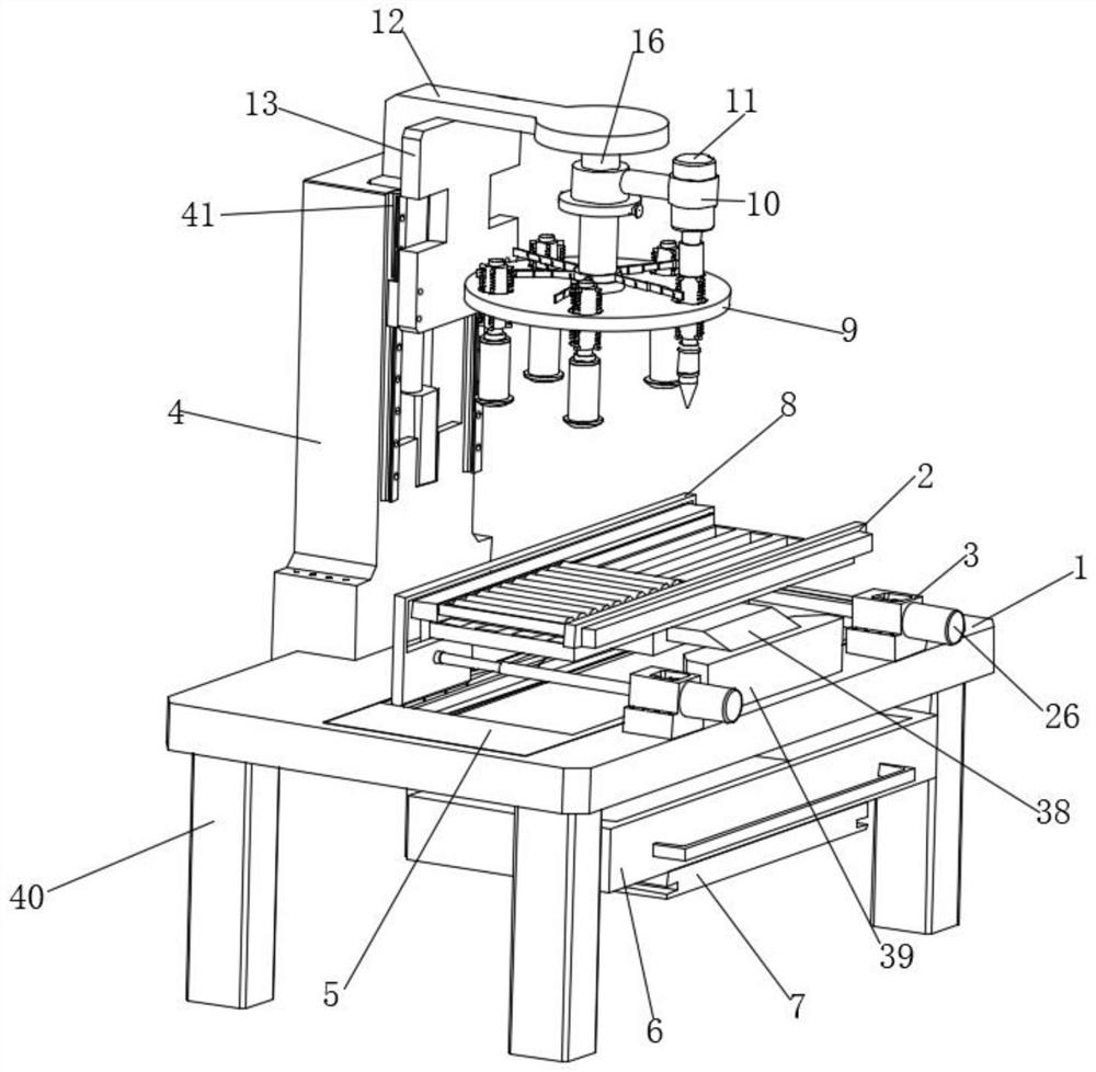 Metal machining numerical control machine tool convenient to maintain